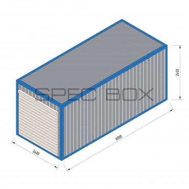 Гараж из блок-контейнера 6*2.4 СЭНДВИЧ-ПАНЕЛИ 100мм